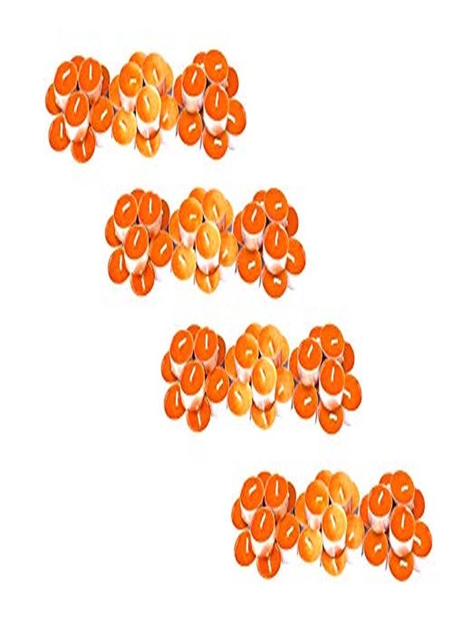 Luces Smokeless Scented 40 Orange Tealight t-lite Floating Candle Decorate Diwali Party - Image 2